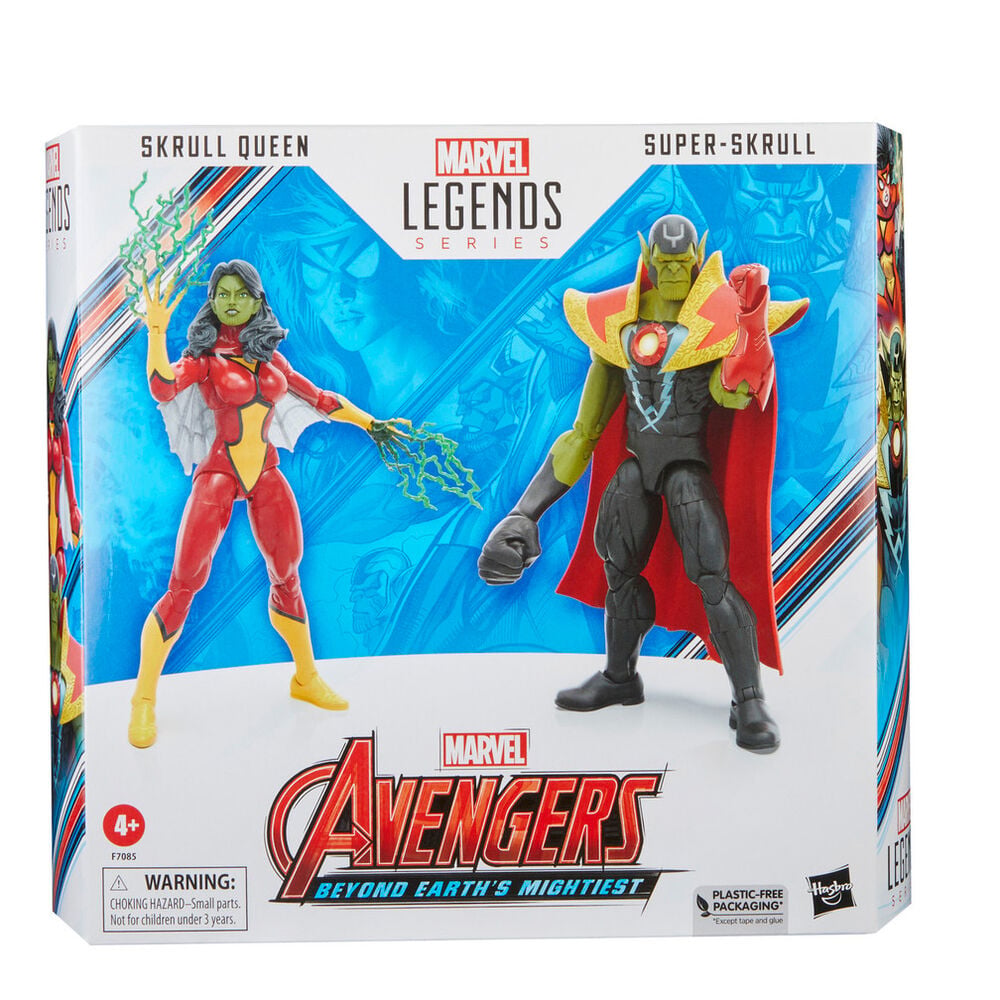 Figuras Skrull Queen & Super Skrull Beyond Earth Mightiest Los Vengadores - imagen 2
