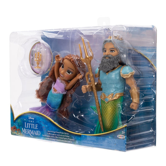 Muñeca Ariel + Triton La Sirenita Disney 15cm - imagen 3