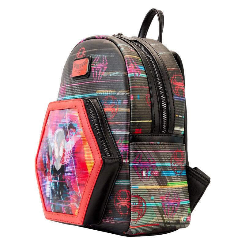Mochila lenticular Cruzando el Multiverso Spiderman Marvel Loungefly 27cm - imagen 3