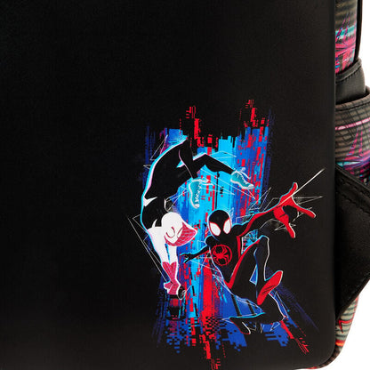 Mochila lenticular Cruzando el Multiverso Spiderman Marvel Loungefly 27cm