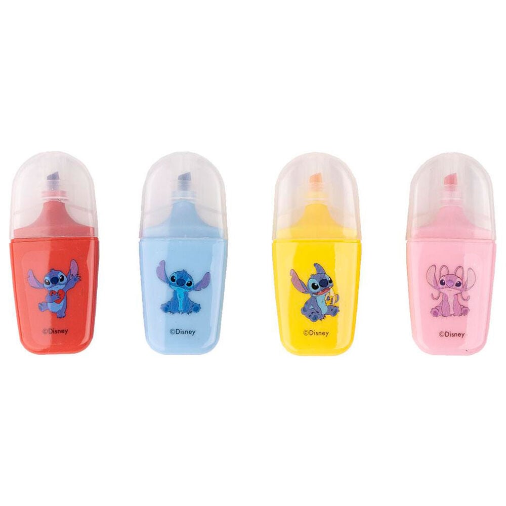 Blister 4 Subrayadores Stitch Disney