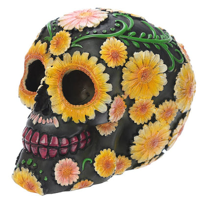Figura Calavera Día de los Muertos Margaritas 11cm - imagen 6