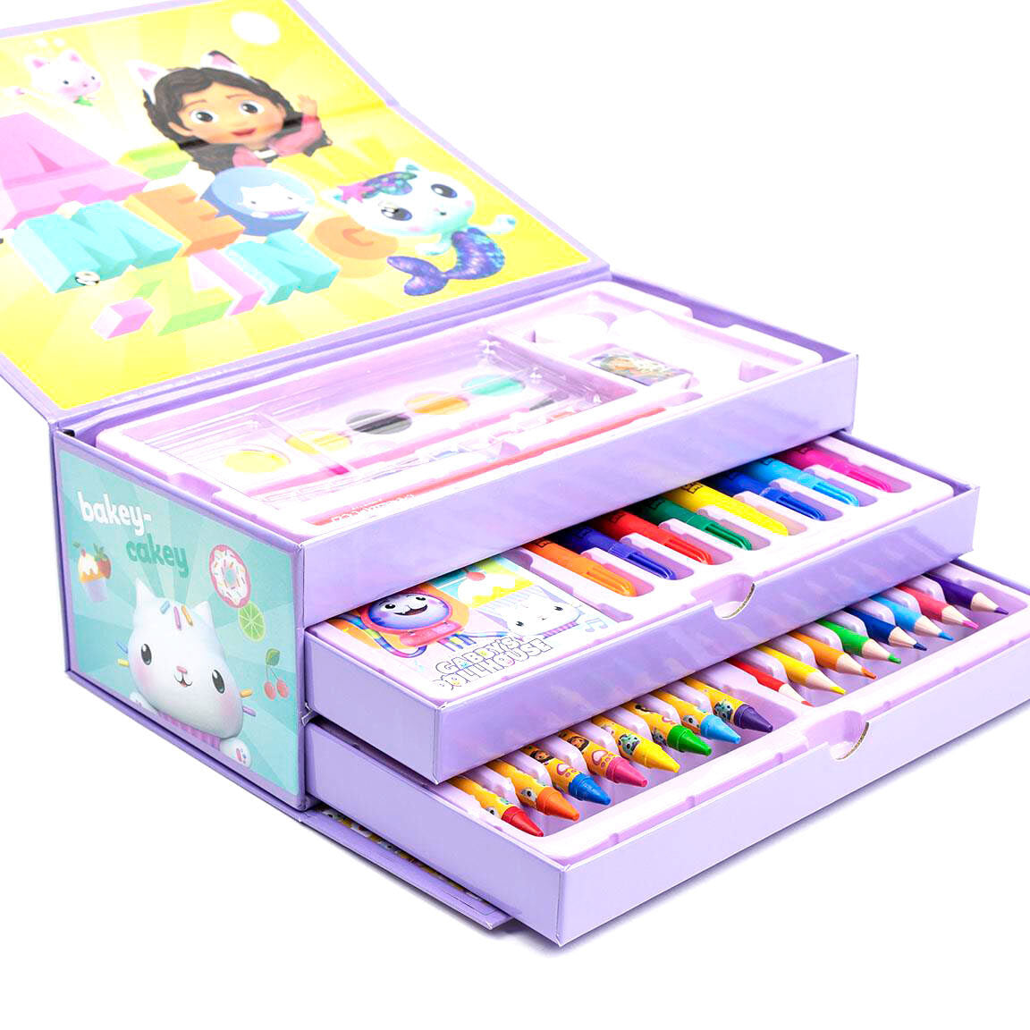 Maletin papeleria coloreable La Casa de Muñecas de Gabby