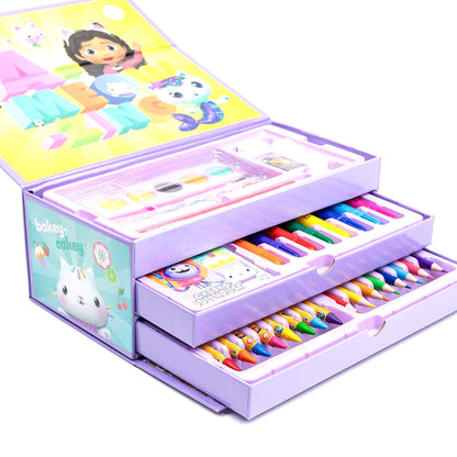 Maletin papeleria coloreable La Casa de Muñecas de Gabby