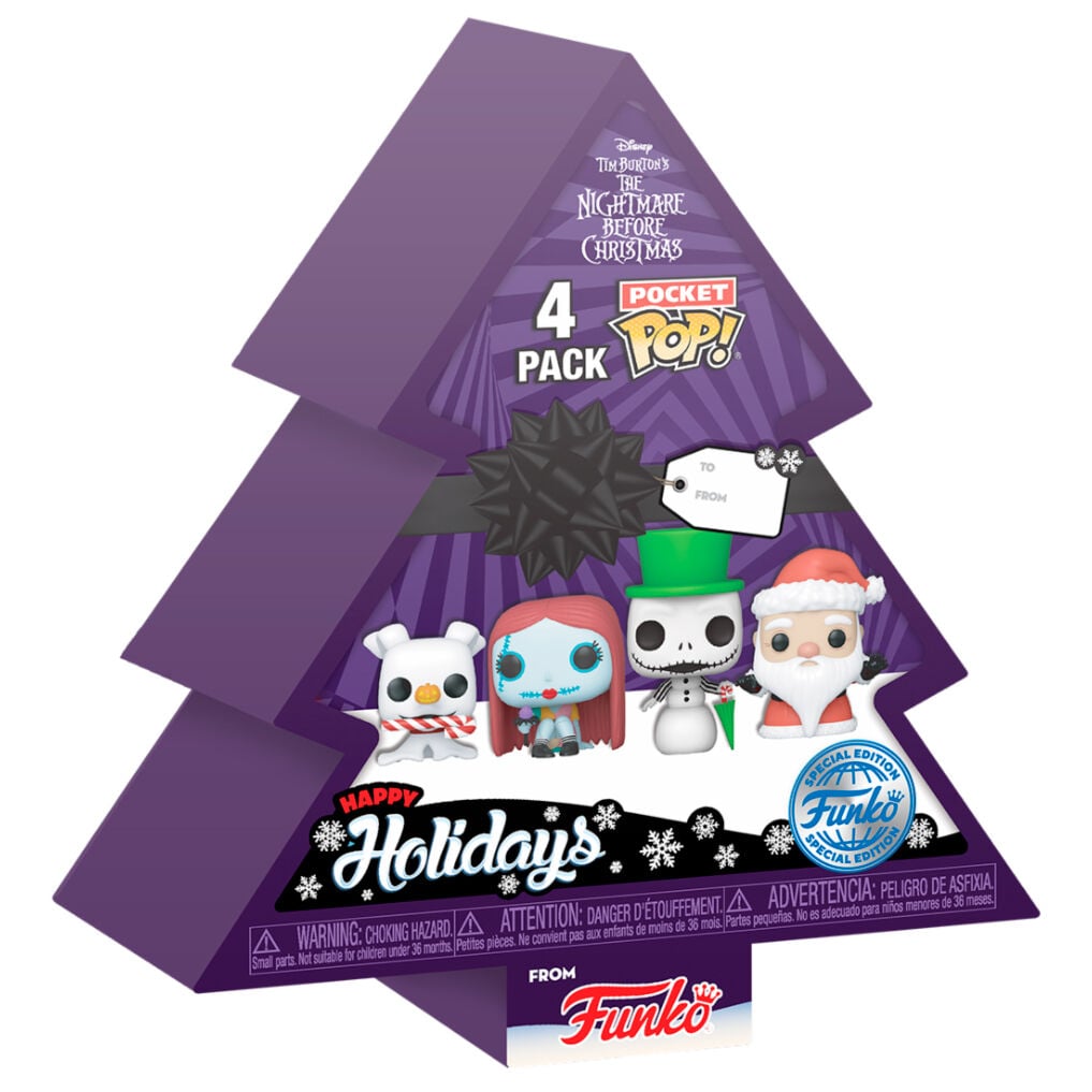 Arbol con 4 figuras Pocket POP Disney Pesadilla Antes de Navidad Holiday - imagen 2