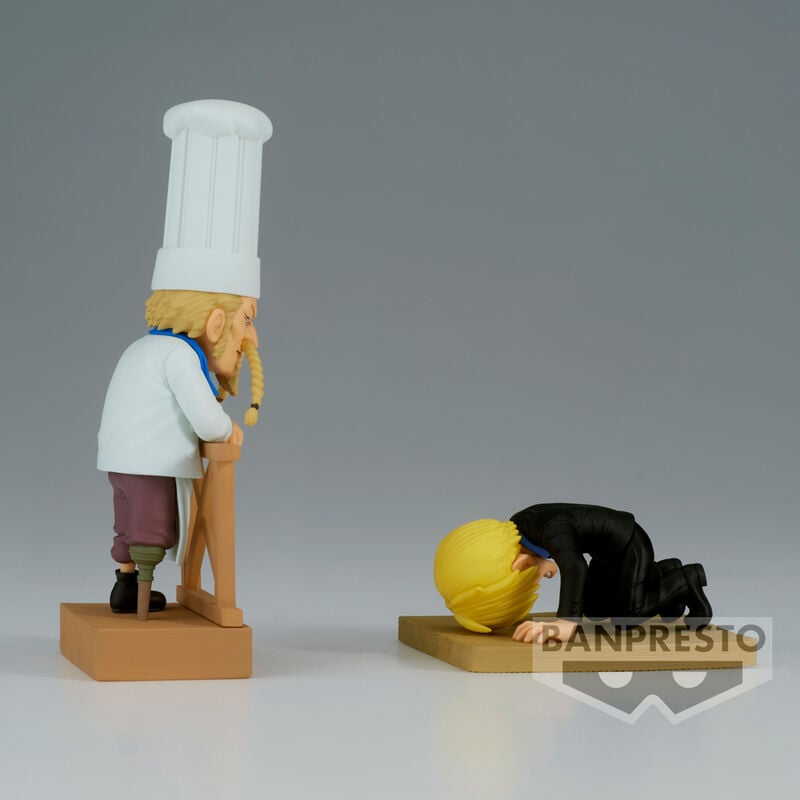 Figura world collectable Sanji & Zeff 2 WCF Log Series One Piece 8cm - imagen 2