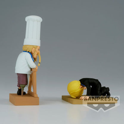 Figura world collectable Sanji & Zeff 2 WCF Log Series One Piece 8cm - imagen 2