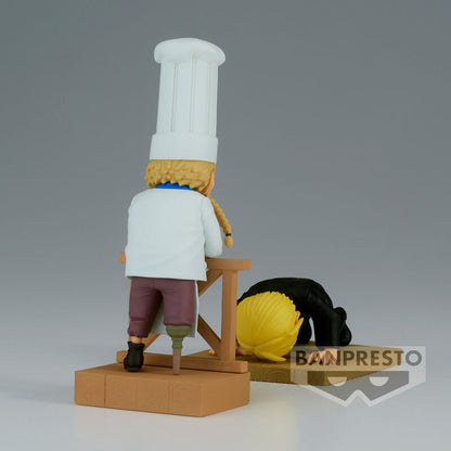 Figura world collectable Sanji & Zeff 2 WCF Log Series One Piece 8cm - imagen 3