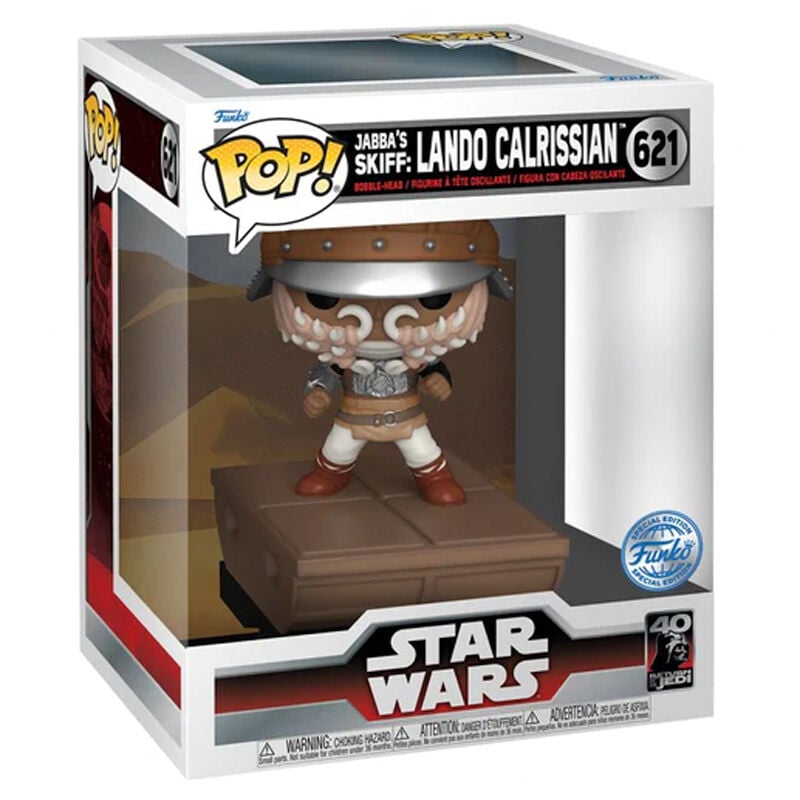 Figura POP Deluxe Star Wars Jabba Skiff Lando Calrissian Exclusive - imagen 2