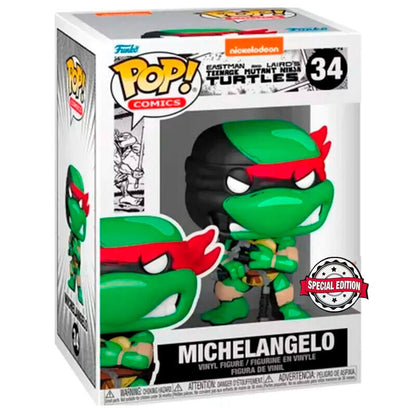 Figura POP Tortugas Ninja Michelangelo Exclusive 5 + 1 Chase - imagen 2