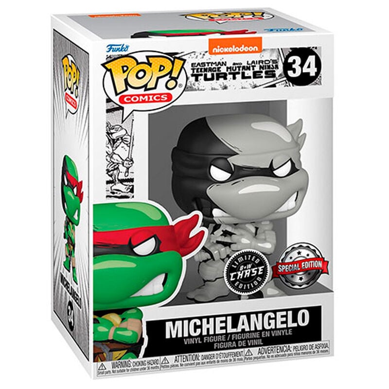 Figura POP Tortugas Ninja Michelangelo Exclusive 5 + 1 Chase - imagen 3