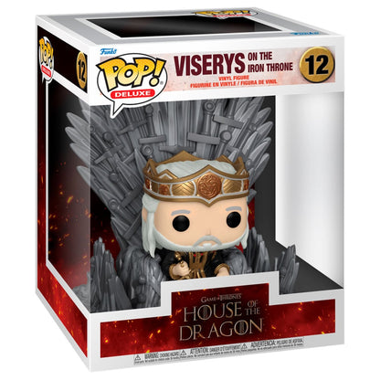 Figura POP Deluxe La Casa del Dragon Viserys on the Iron Throne - imagen 2
