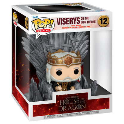 Figura POP Deluxe La Casa del Dragon Viserys on the Iron Throne