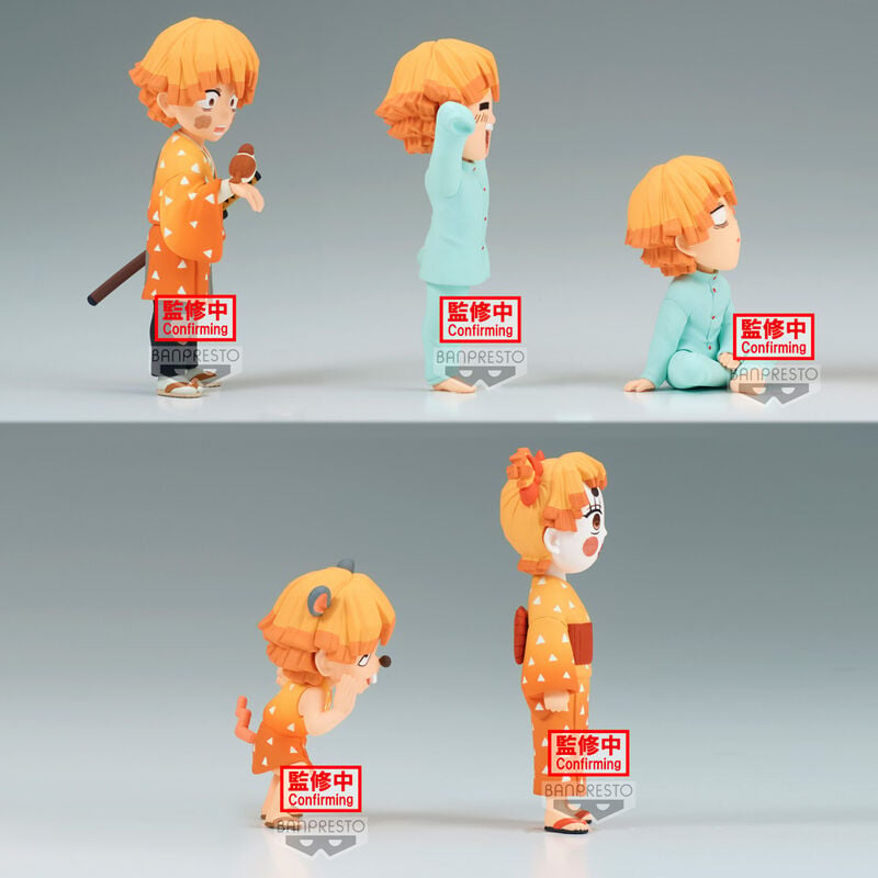 Figura Zenitsu Agatsuma World Collectable Demon Slayer Kimetsu No Yaiba 7cm - imagen 3