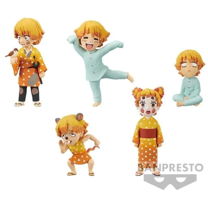Figura Zenitsu Agatsuma World Collectable Demon Slayer Kimetsu No Yaiba 7cm - imagen 5