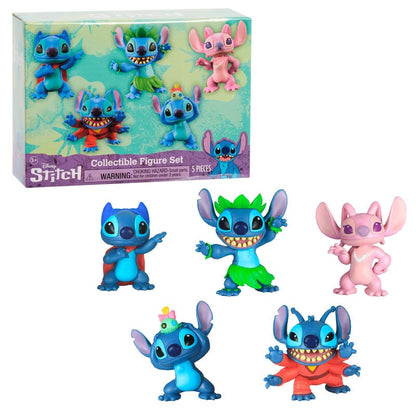 Blister 5 figuras Stitch Disney 7cm - imagen 2