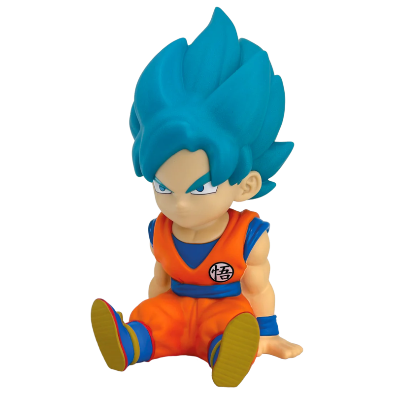 Figura hucha Son Goku Super Saiyan Blue Dragon Ball Super 15cm