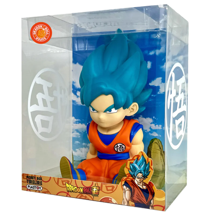 Figura hucha Son Goku Super Saiyan Blue Dragon Ball Super 15cm - imagen 2