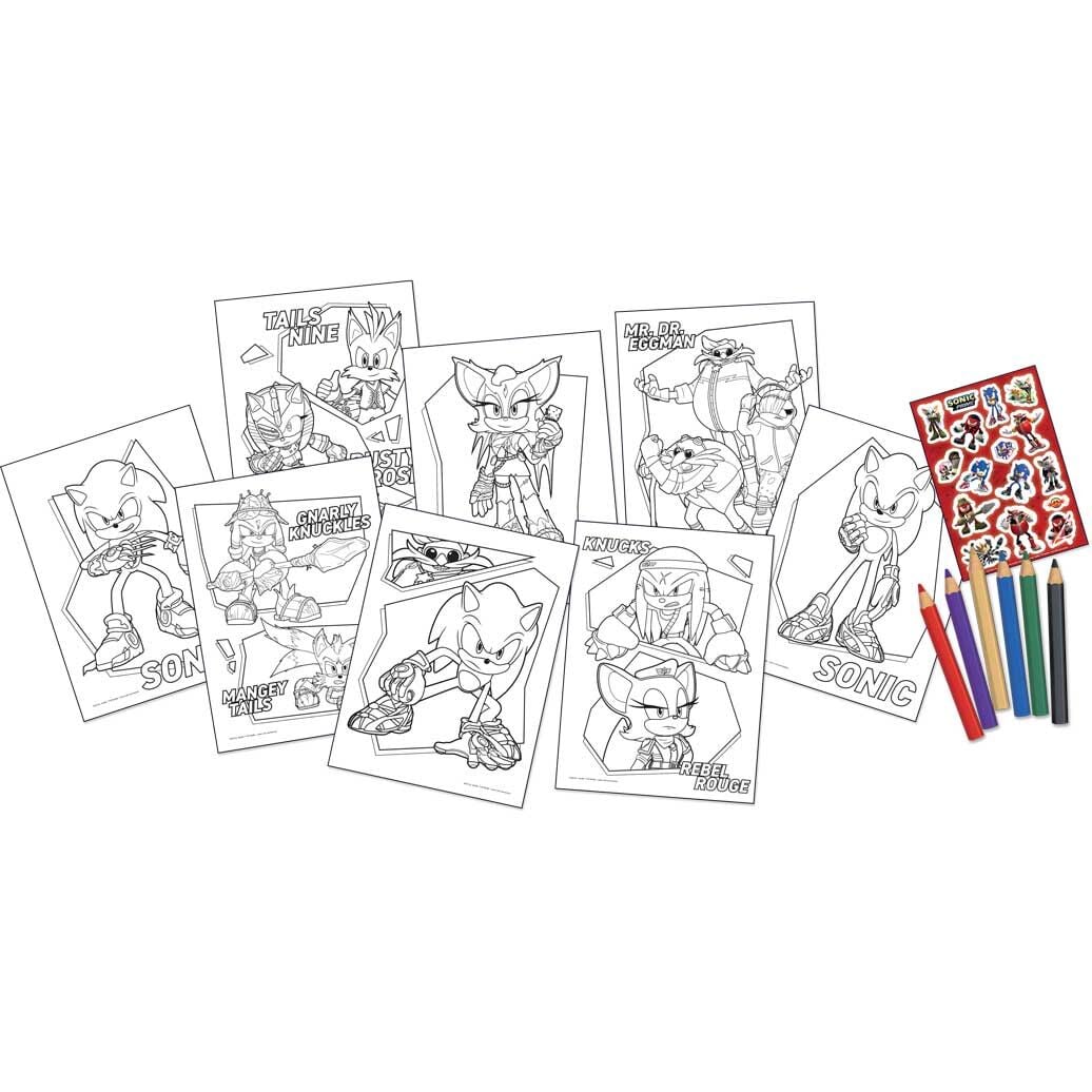 Set colorear Sonic Prime - imagen 2