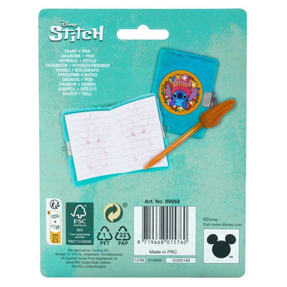 Mini diario + boligrafo Stitch Disney - imagen 3