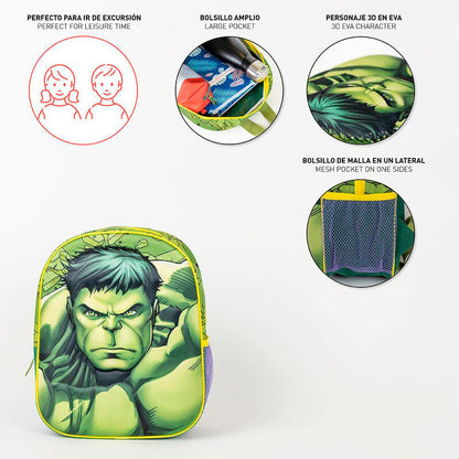 Mochila 3D Hulk Los Vengadores Avengers Marvel 31cm - imagen 4