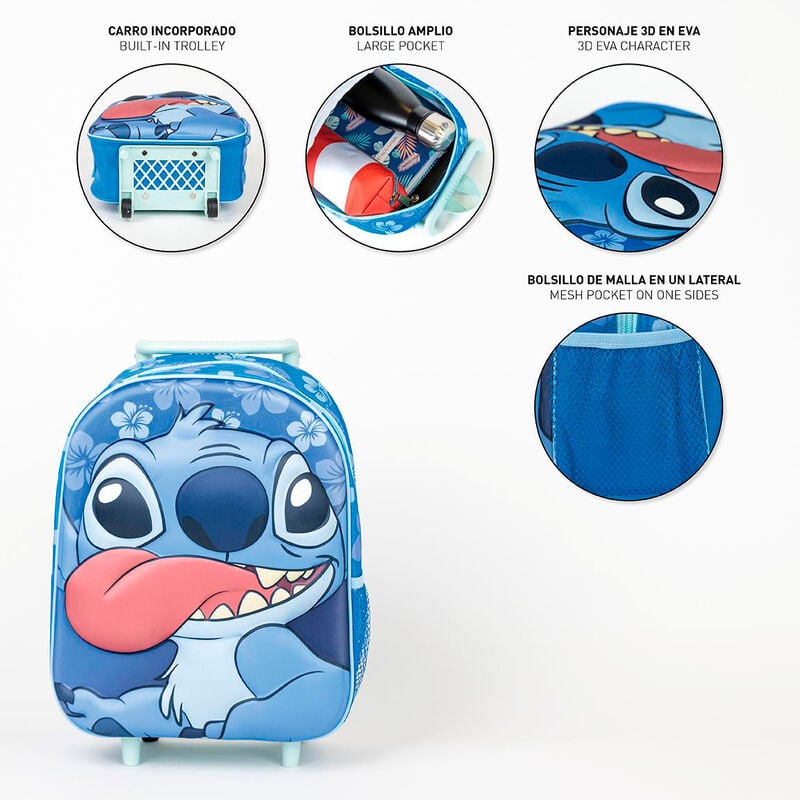 Trolley 3D Stitch Disney 31cm - imagen 4