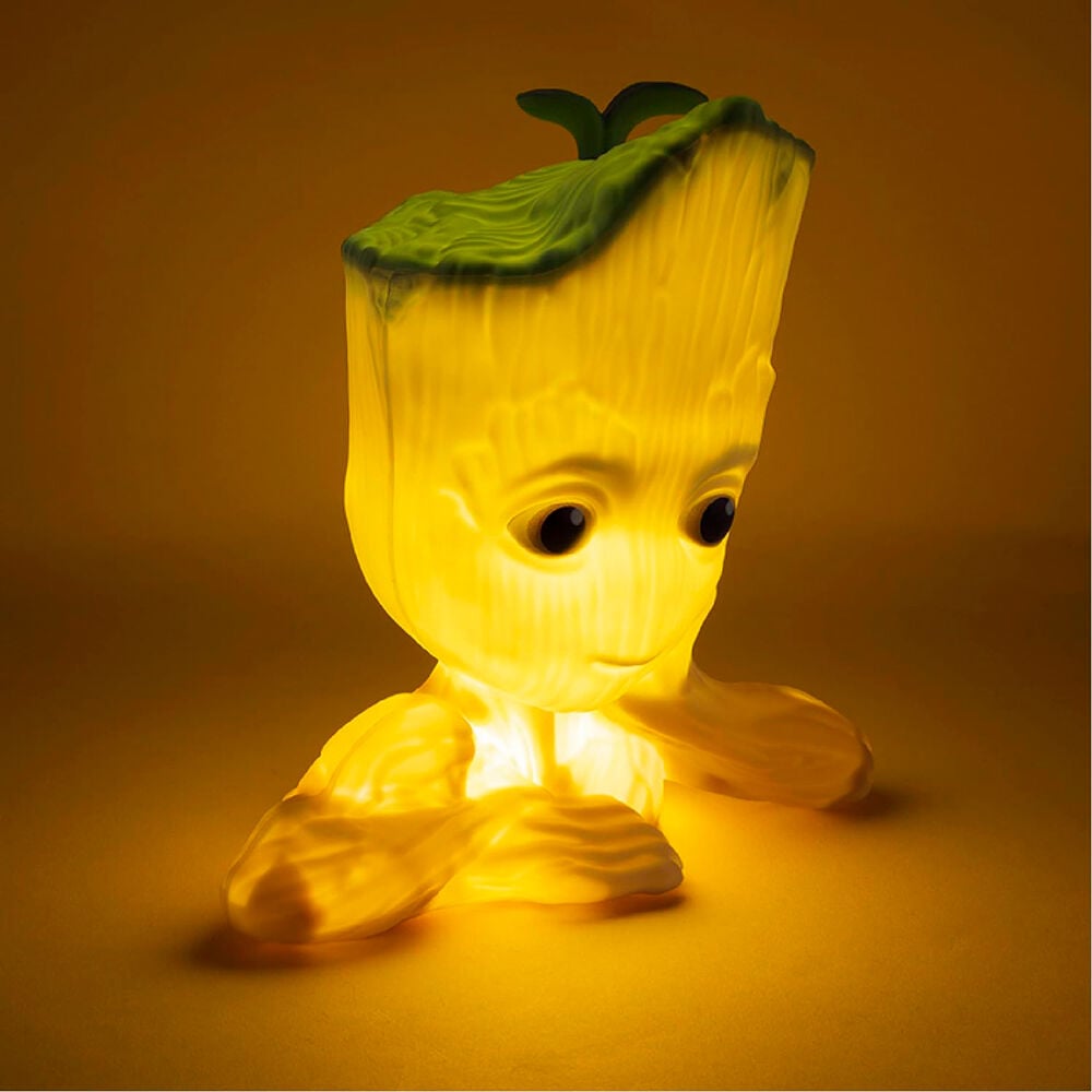 Lampara 3D Groot Guardianes de la Galaxia Marvel 22cm sonido - imagen 3