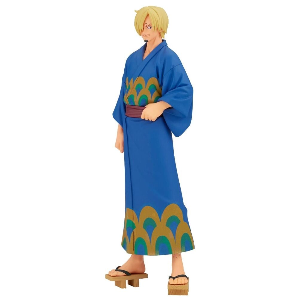 Figura Sanji Wanokuni Yukata Grandline Series One Piece 17cm - imagen 3