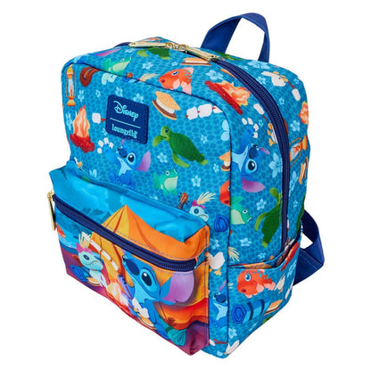 Mochila nylon Camping Cuties Stitch Disney Loungefly 24cm - imagen 3