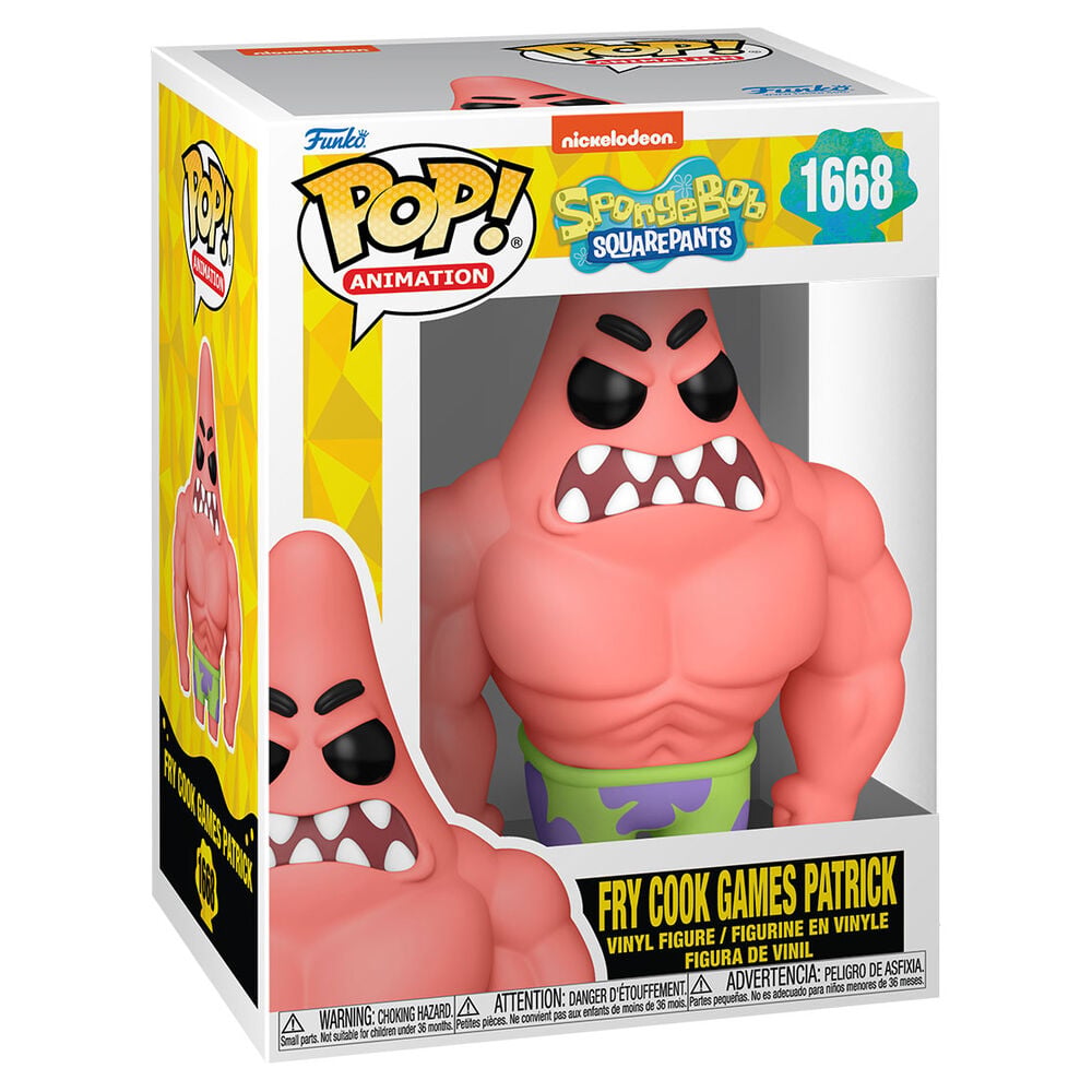 Figura POP Bob Esponja Fry Cook Game Patrick - imagen 2