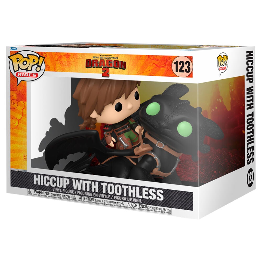 Figura POP Rides Deluxe Como Entrenar a tu Dragon 2 Hiccup with Toothless - imagen 2