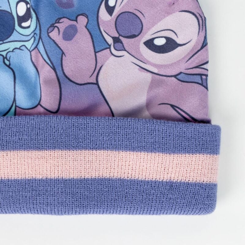 Conjunto Infantil gorro guantes braga cuello Stitch Disney - imagen 5