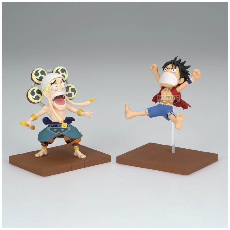 Set figuras Monkey D Luffy & Enel World Collectable One Piece 7cm - imagen 2