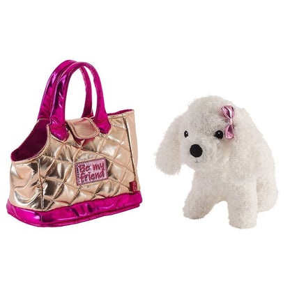 Bolso mano + peluche Dorado perro Didi 28cm - imagen 3