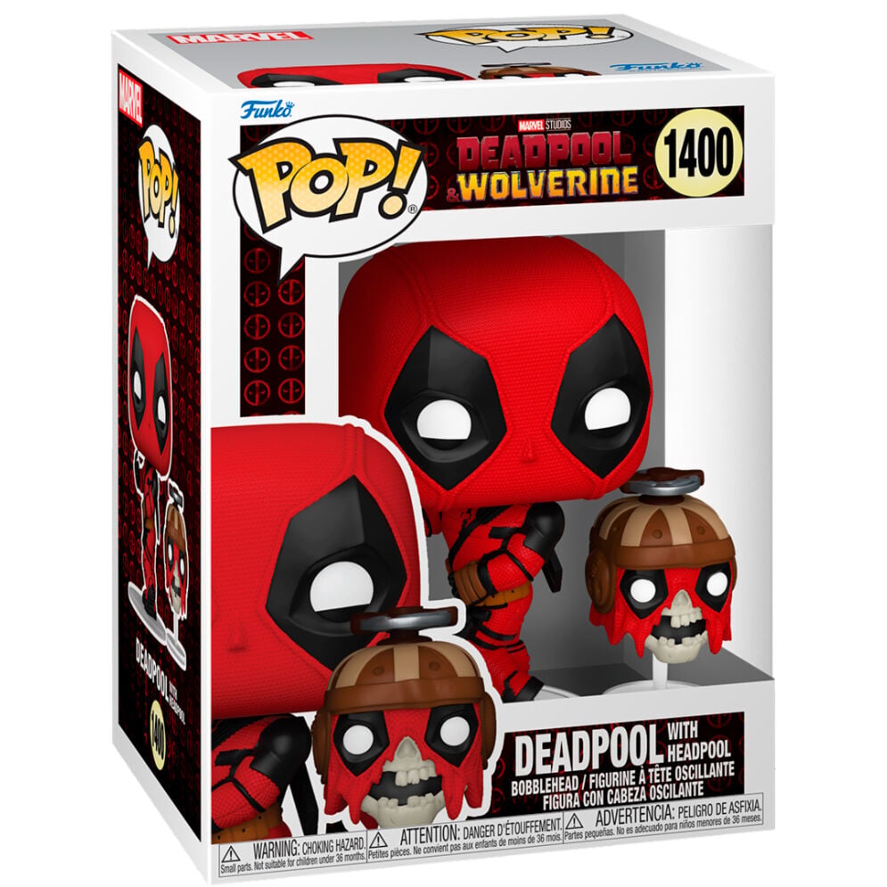 Figura POP Marvel Deadpool & Wolverine Deadpool with Headpool - imagen 2
