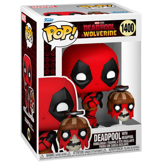 Figura POP Marvel Deadpool & Wolverine Deadpool with Headpool - imagen 2