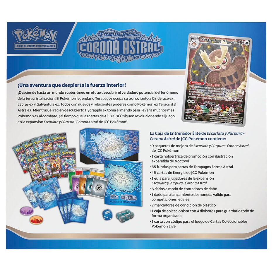 Estuche Entrenador Elite Corona Astral Escarlata & Purpura Pokemon español - imagen 3