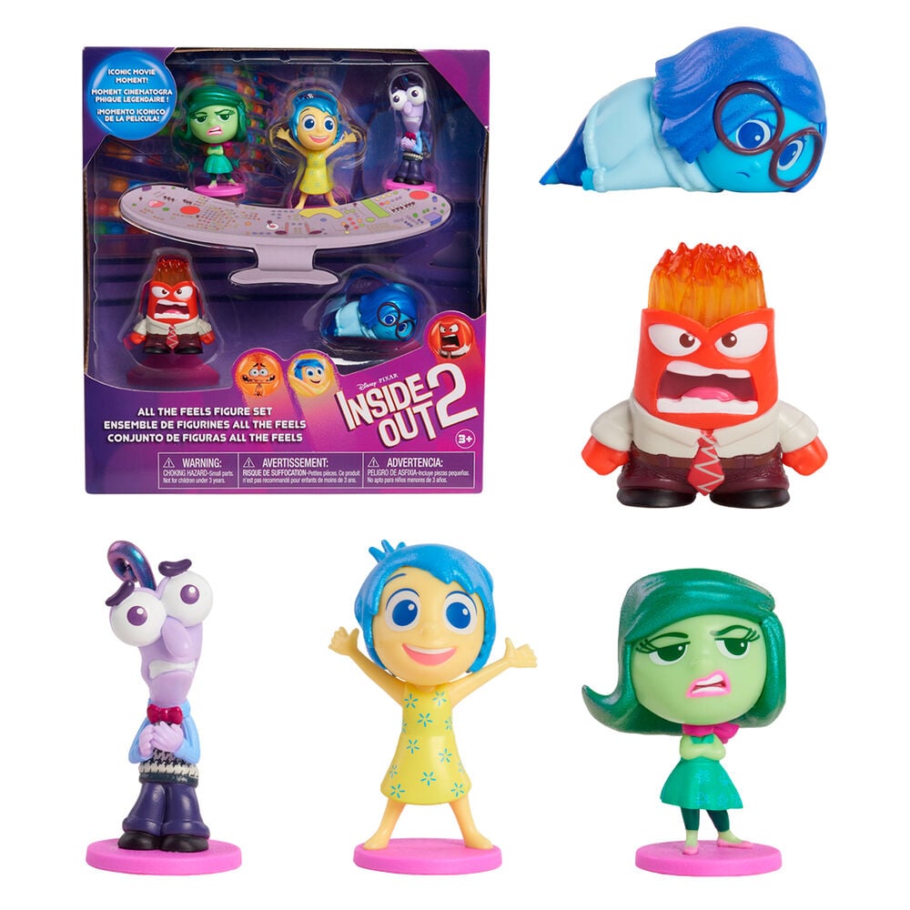 Blister 5 figuras Del Reves 2 Disney Pixar - imagen 2