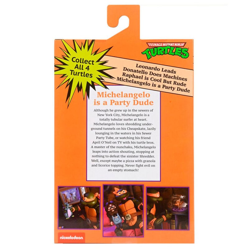 Figura Ultimate Michelangelo VHS Cartoon Tortugas Ninja 18cm - imagen 4