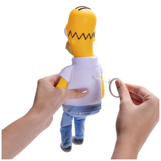 Peluche parlante Homer Shelf Los Simpsons ingles 33cm - imagen 2