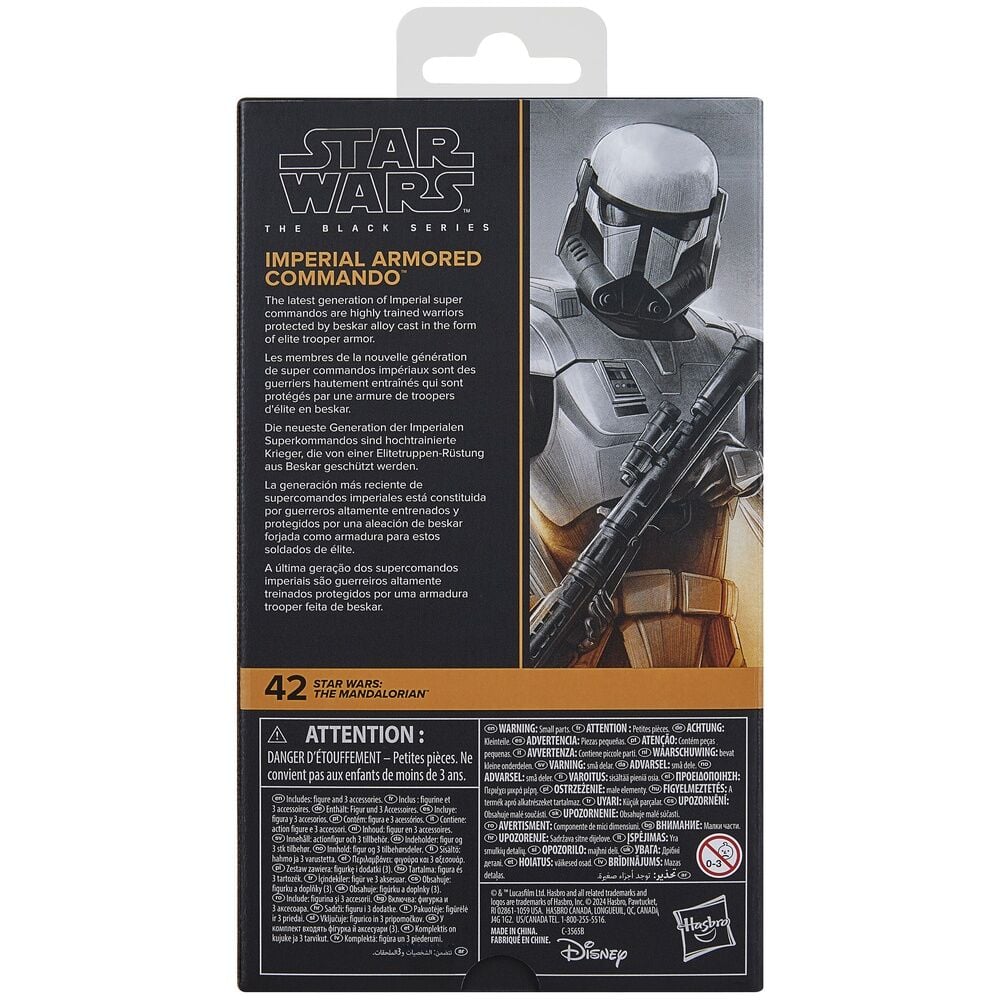 Figura Imperial Armored Commando The Mandalorian Star Wars 15cm - imagen 9