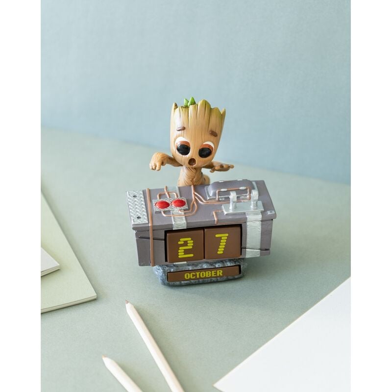 Calendario Perpetuo 3D Groot Death Button Guardianes de la Galaxia Marvel - imagen 4