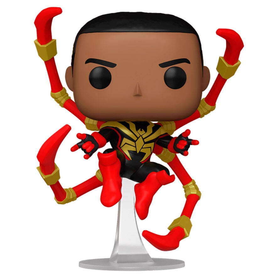 Figura POP Marvel Miles Morales Iron Spider 5 + 1 Chase - imagen 4