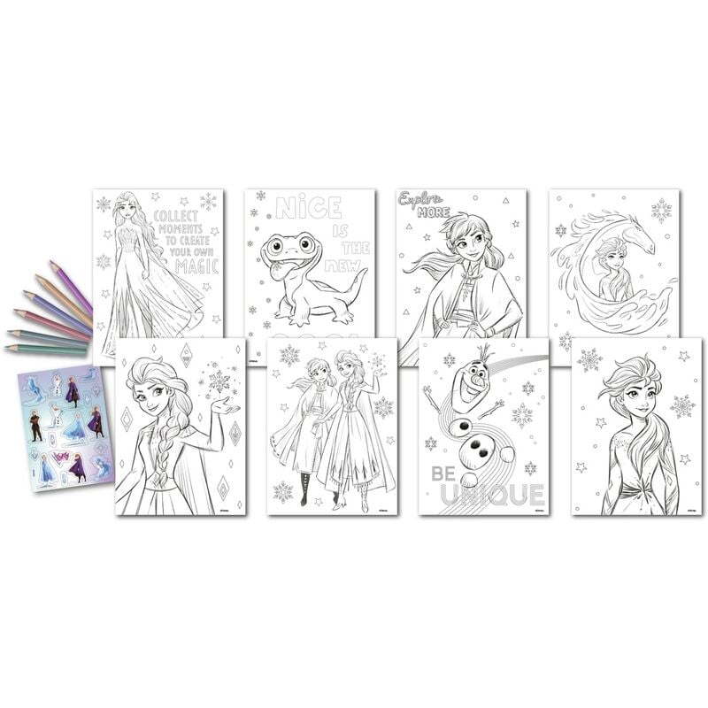 Set colorear con pegatinas Frozen Disney - imagen 2