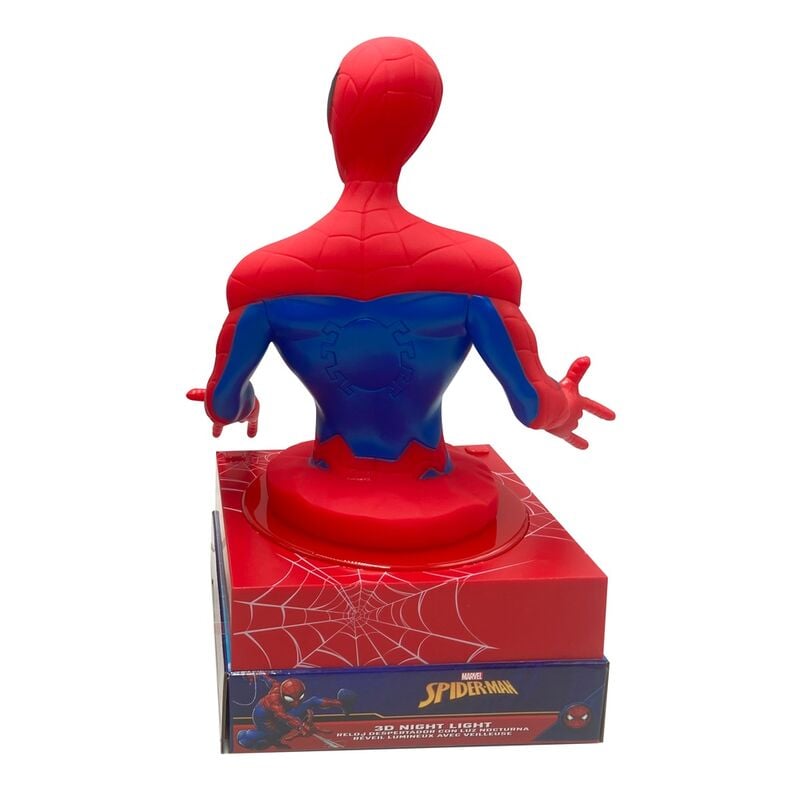 Lampara 3D con despertador Spiderman Marvel - imagen 3