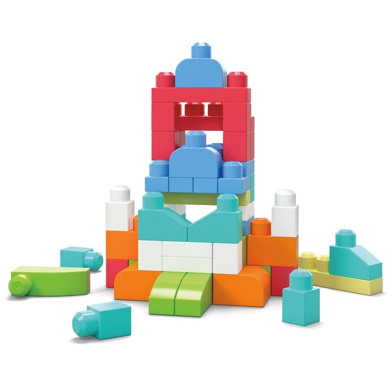 Bolsa Mega Bloks rosa 60pzs - imagen 4