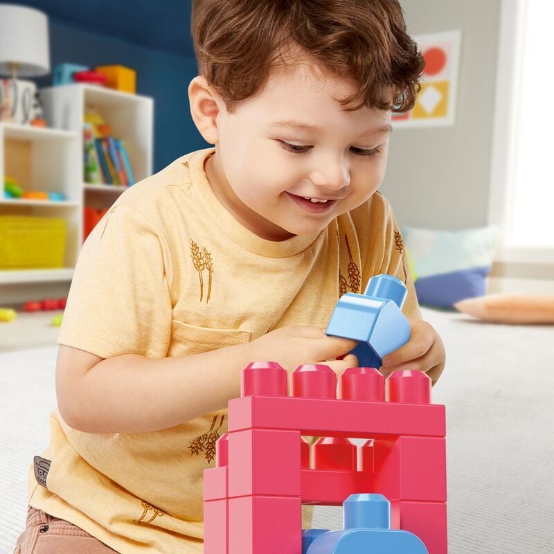 Bolsa Mega Bloks rosa 60pzs - imagen 6