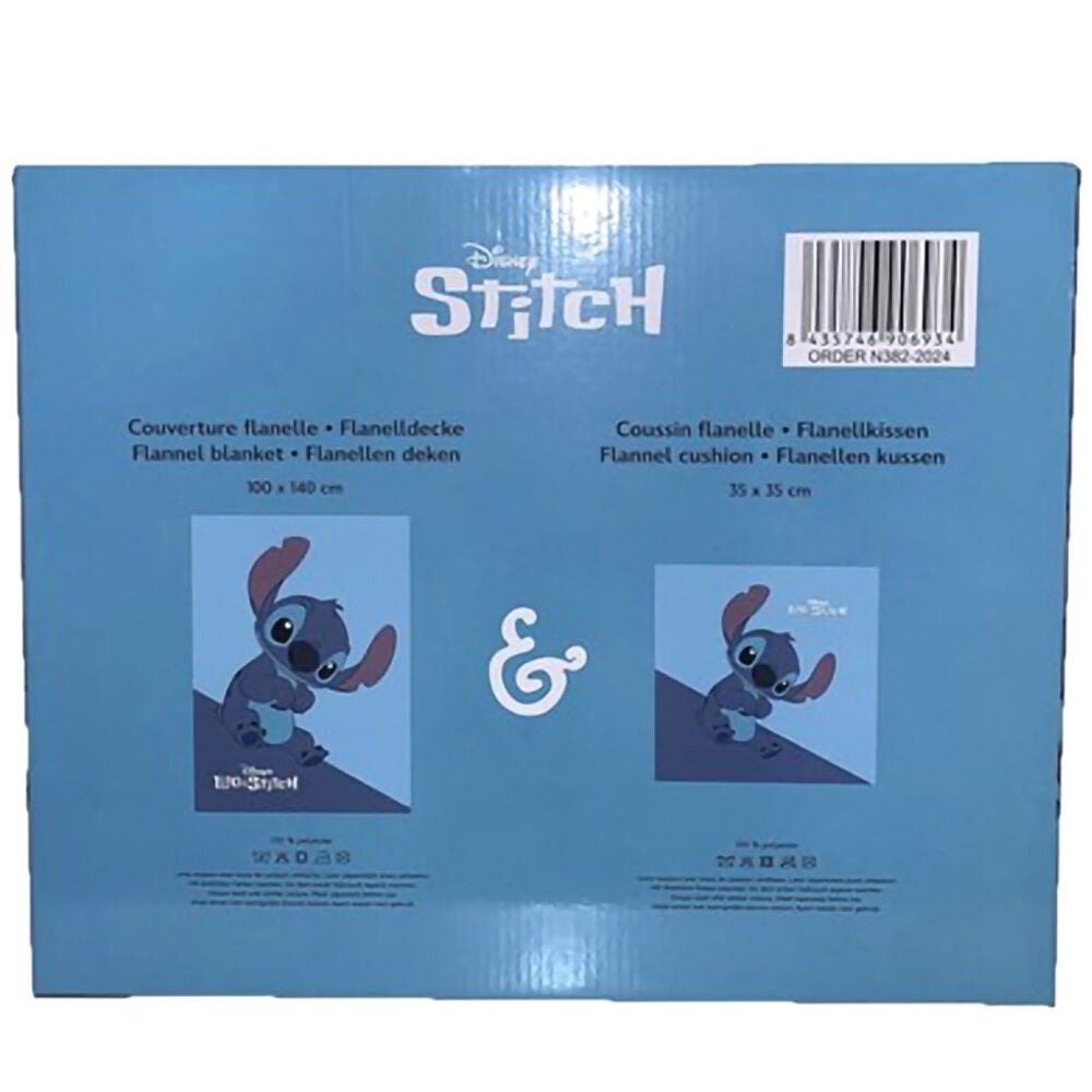 Set manta polar + cojin Stitch Disney - imagen 4