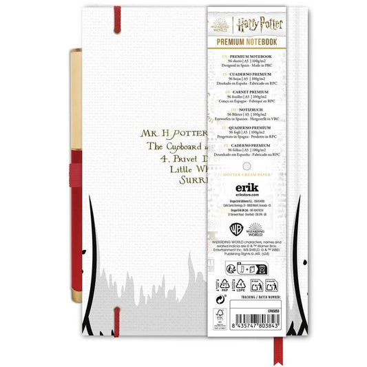 Cuaderno A5 premium + boligrafo Hedwig Harry Potter - imagen 2