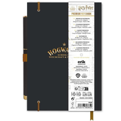 Cuaderno A5 premium + boligrafo Hogwarts Harry Potter - imagen 2
